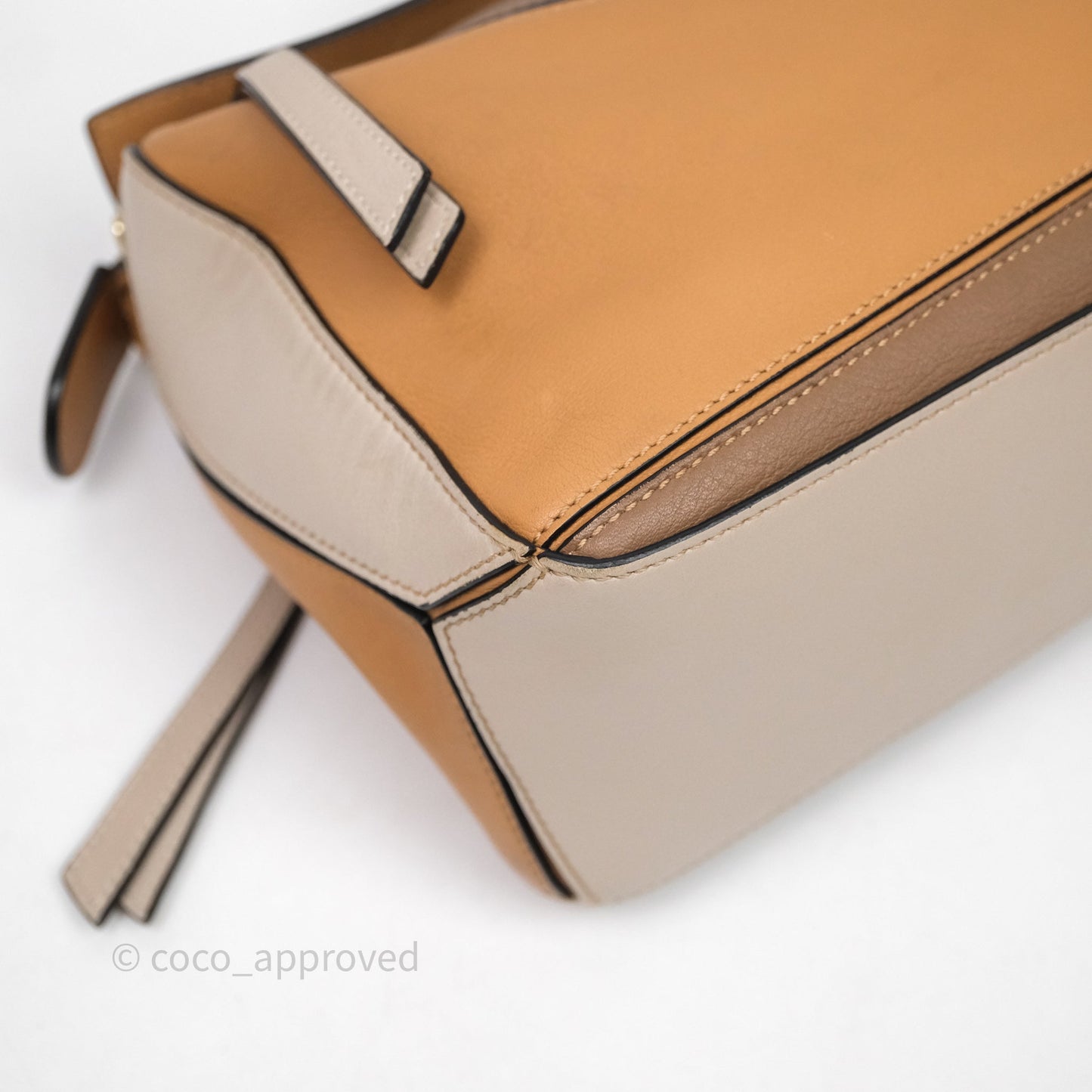 Loewe Small Puzzle Bag Warm Desert & Mink Two Tone Calfskin