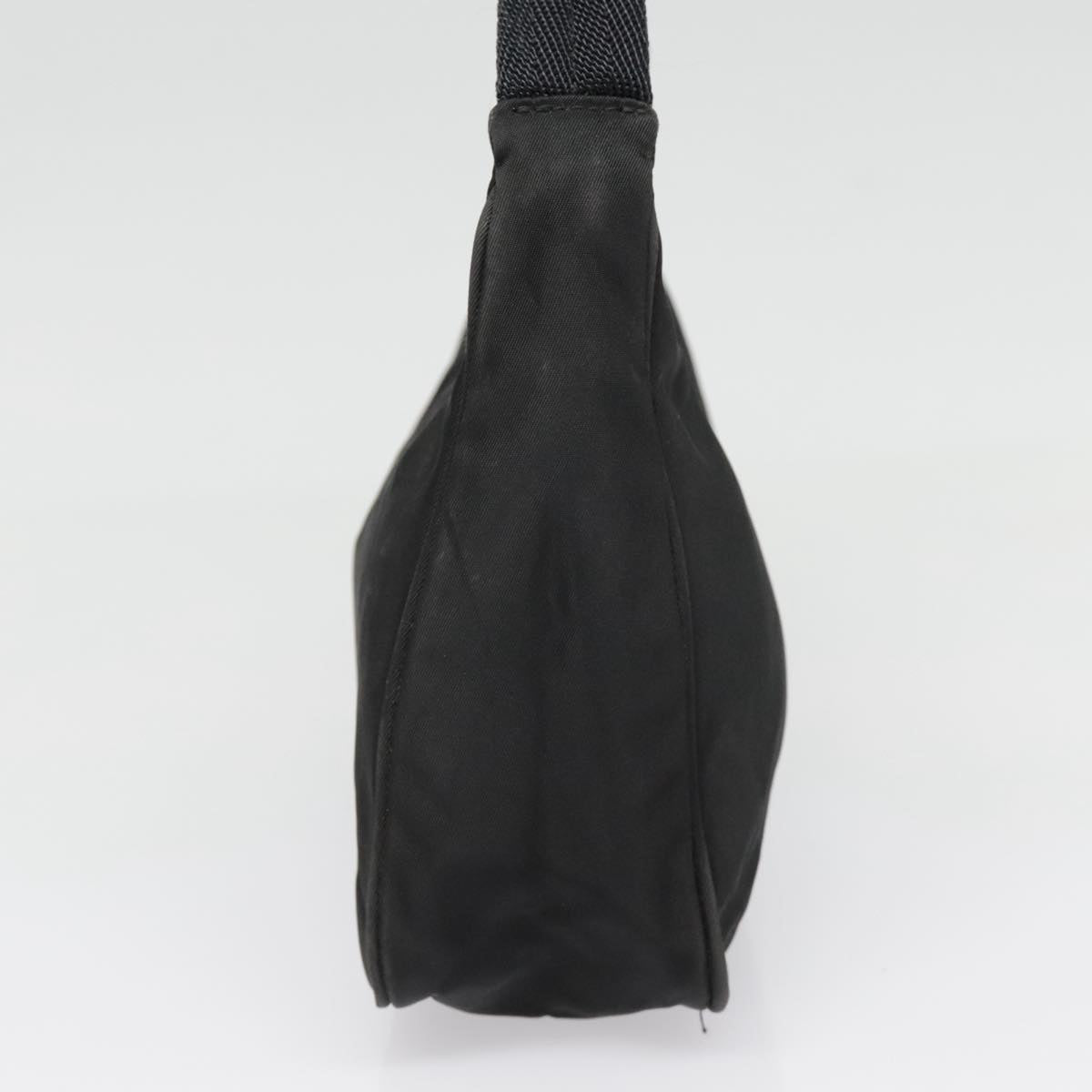 Luxury Prada Hand Bag Nylon Black Silver  90223