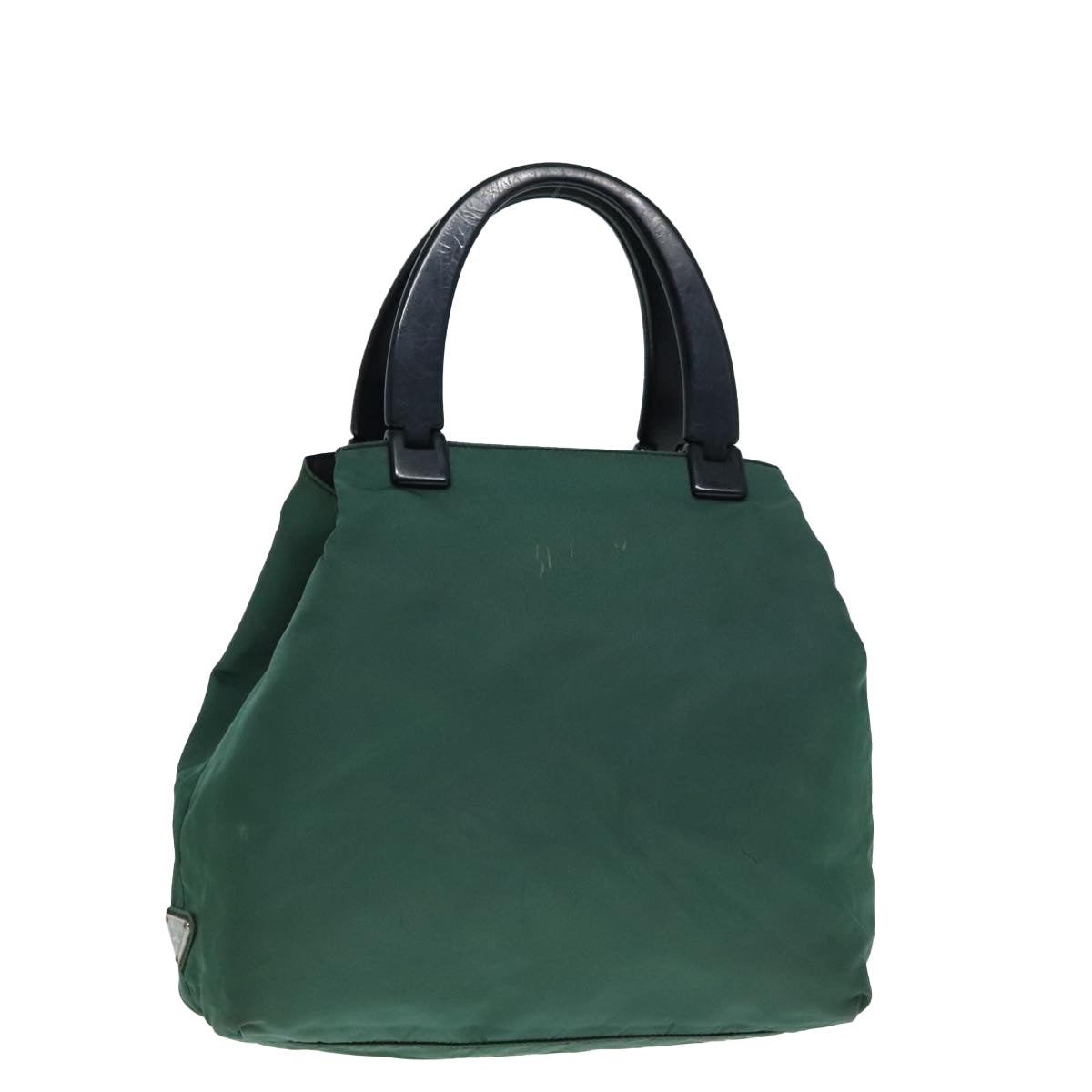 Luxury Prada Hand Bag Nylon Green Silver  90228