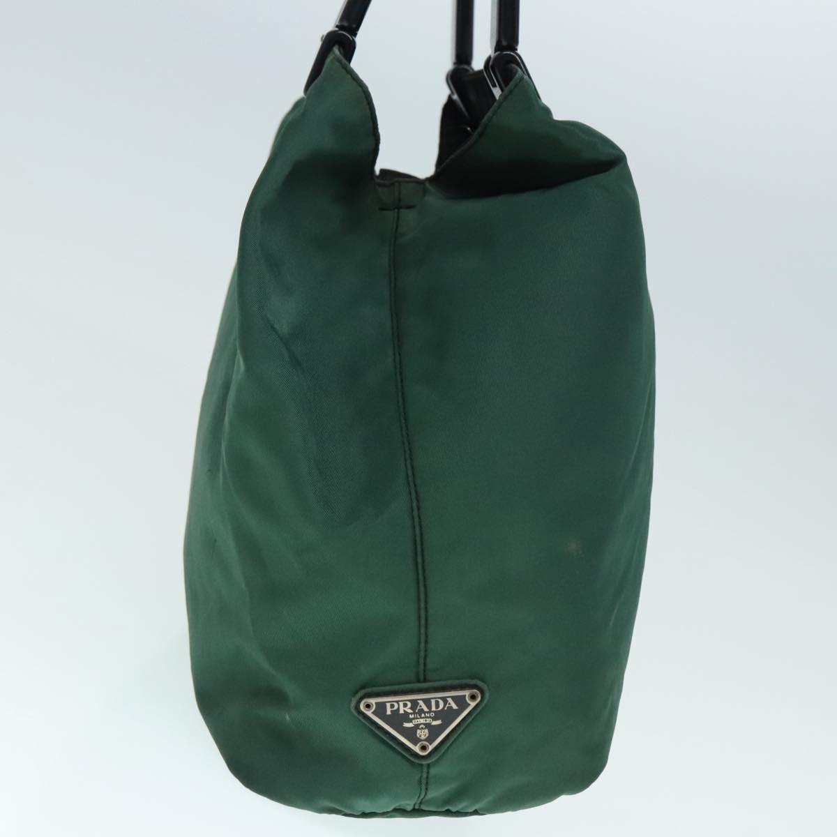 Luxury Prada Hand Bag Nylon Green Silver  90228