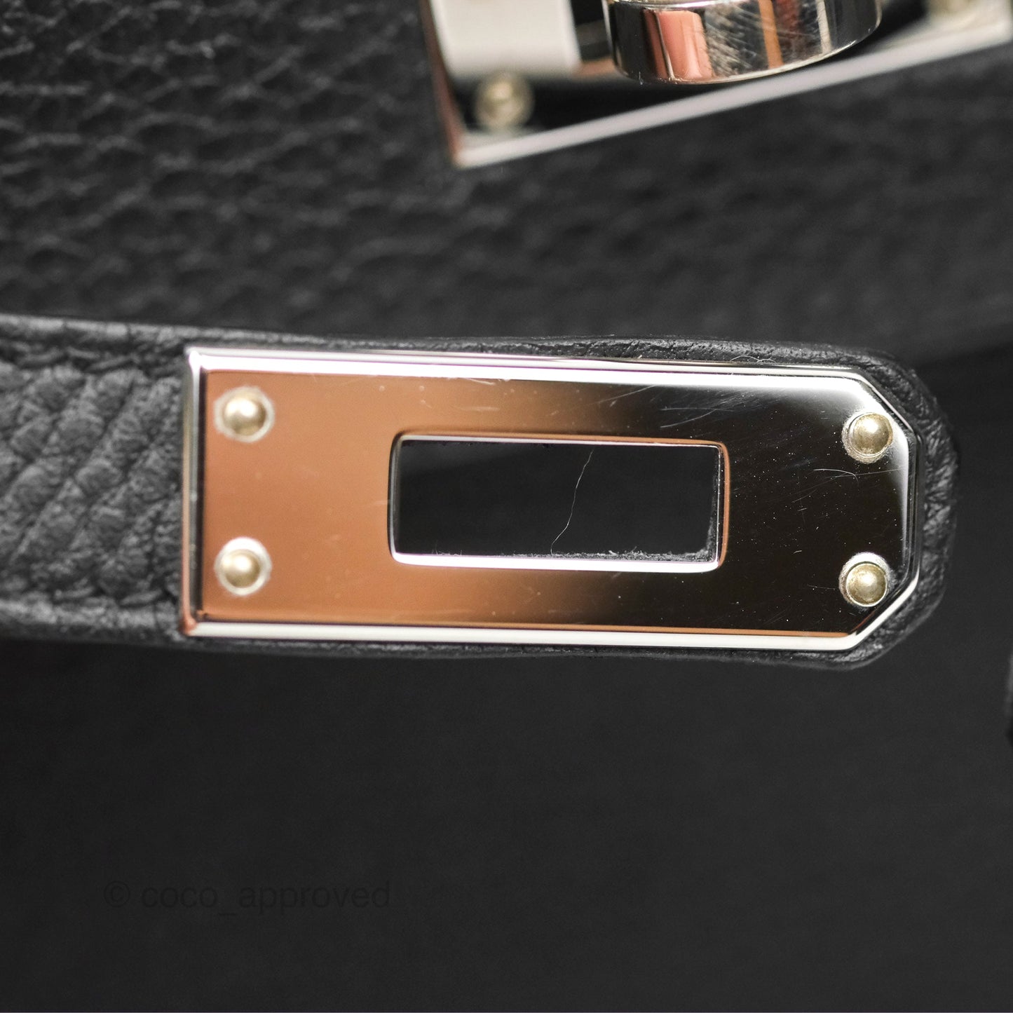 Hermès Retourne Kelly 25 Black Togo Palladium Hardware