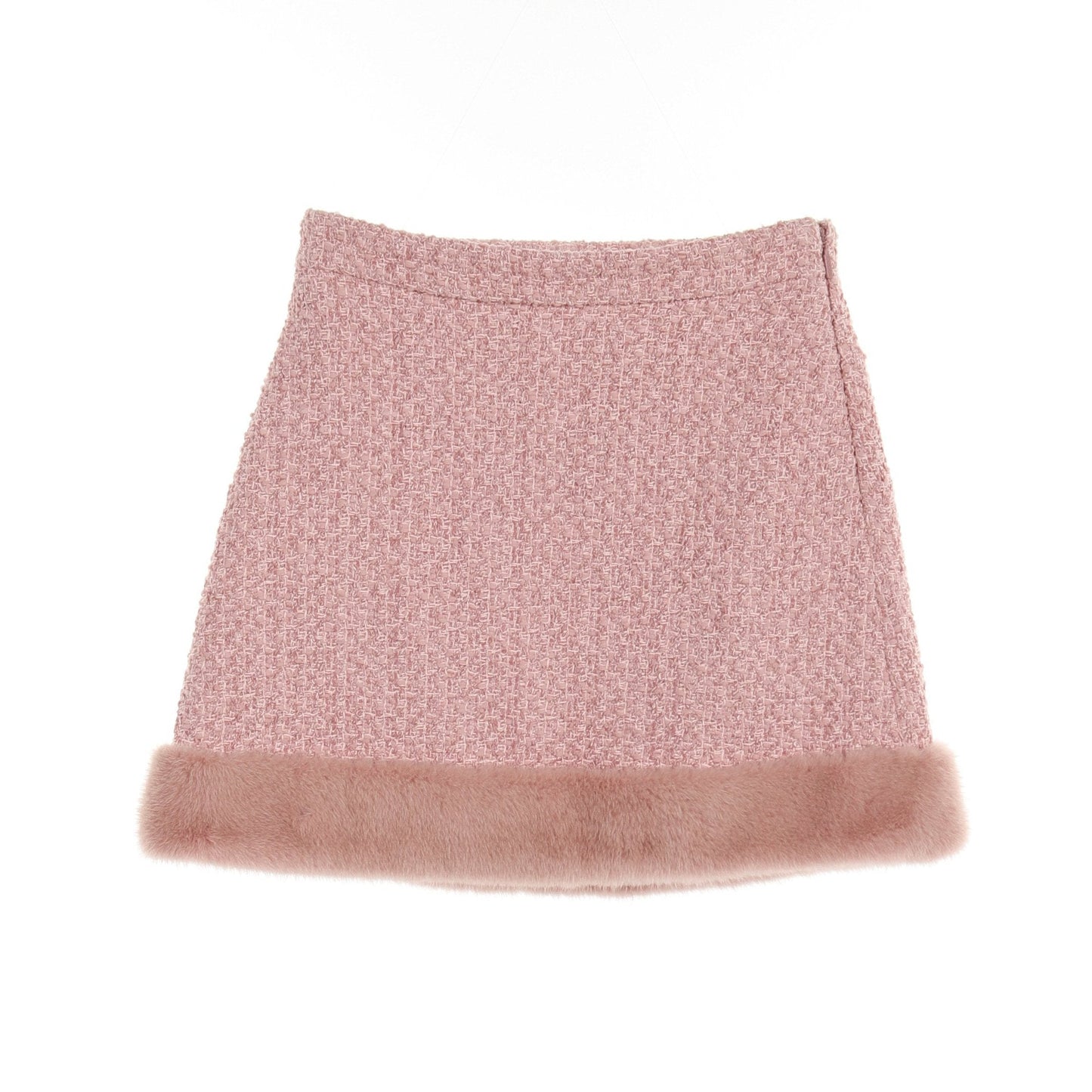 Luxury Gucci Trending 2025 Skirt Tweed Mink fur Pink