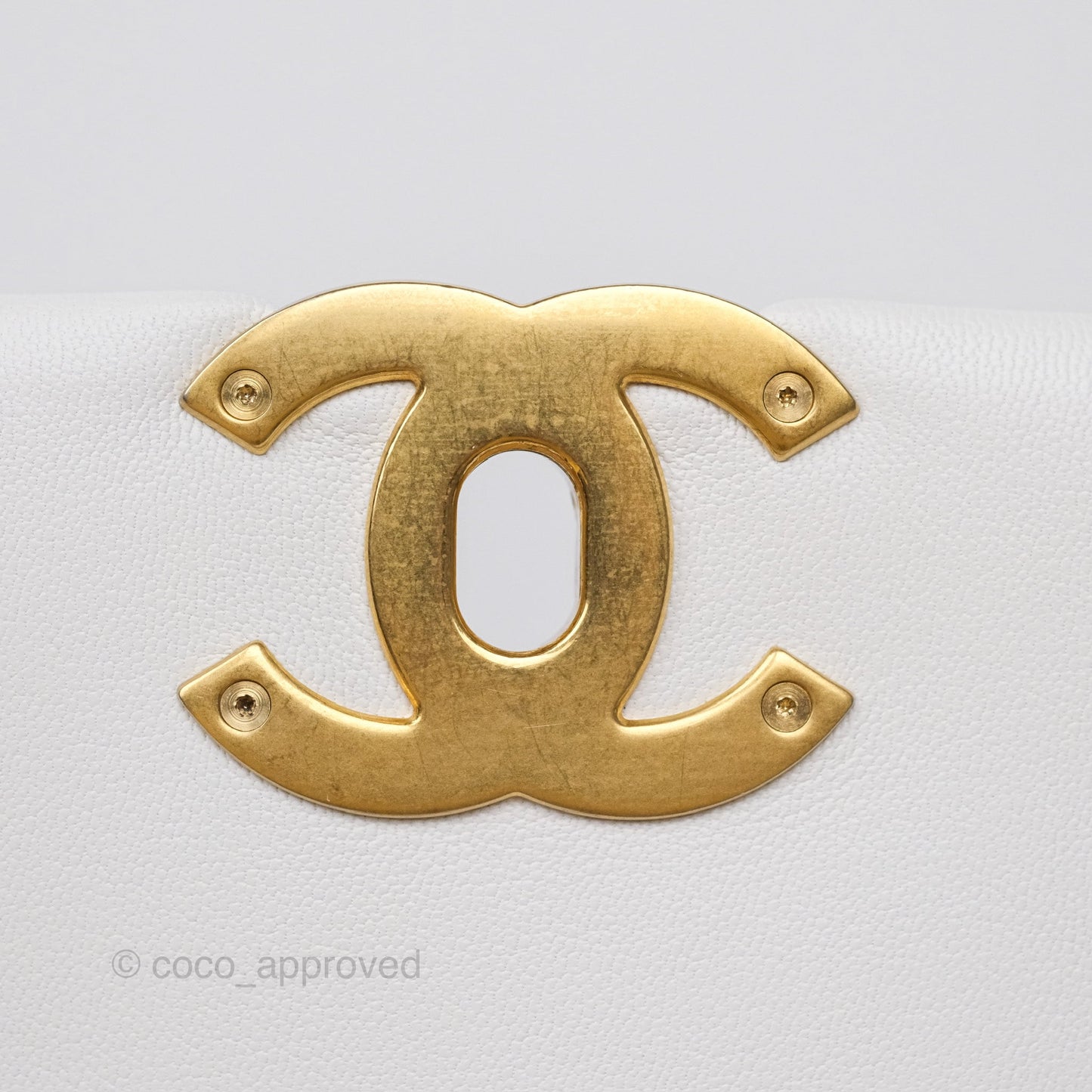 Chanel 19 Small White Mixed Hardware