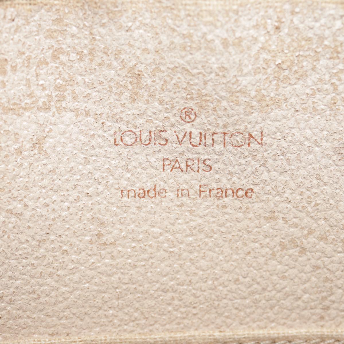 LOUIS VUITTON Monogram Trousse Demi Ronde Cosmetic Pouch M47520 LV 90331