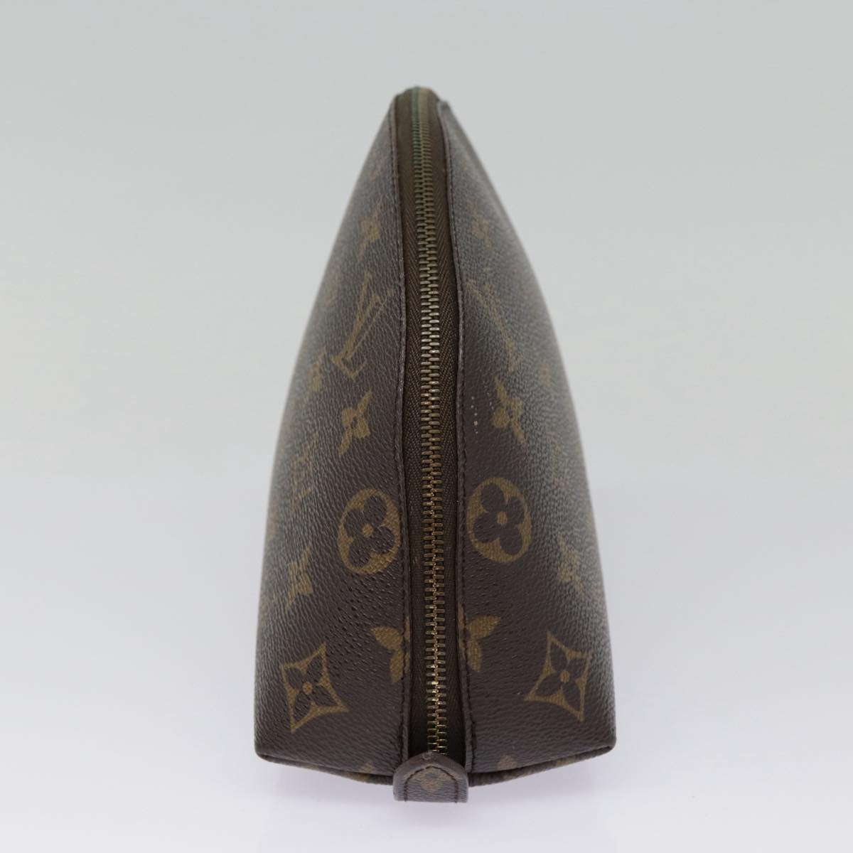 LOUIS VUITTON Monogram Trousse Demi Ronde Cosmetic Pouch M47520 LV 90331