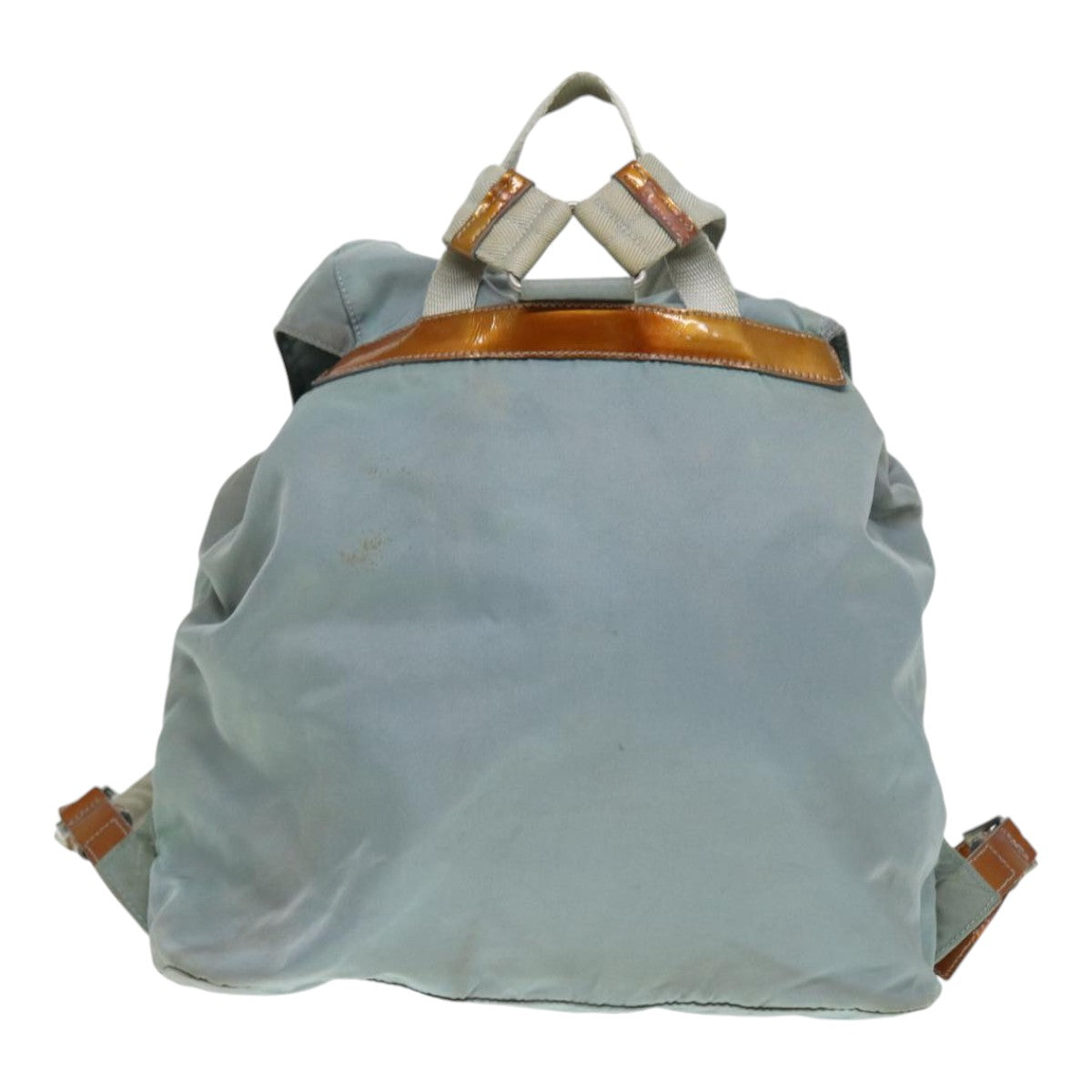 Luxury Prada Backpack Nylon Light Blue Silver  90336