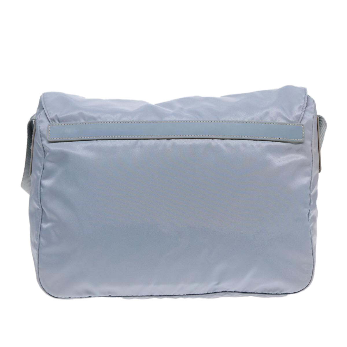 Luxury Prada Shoulder Bag Nylon Light Blue Silver  90337