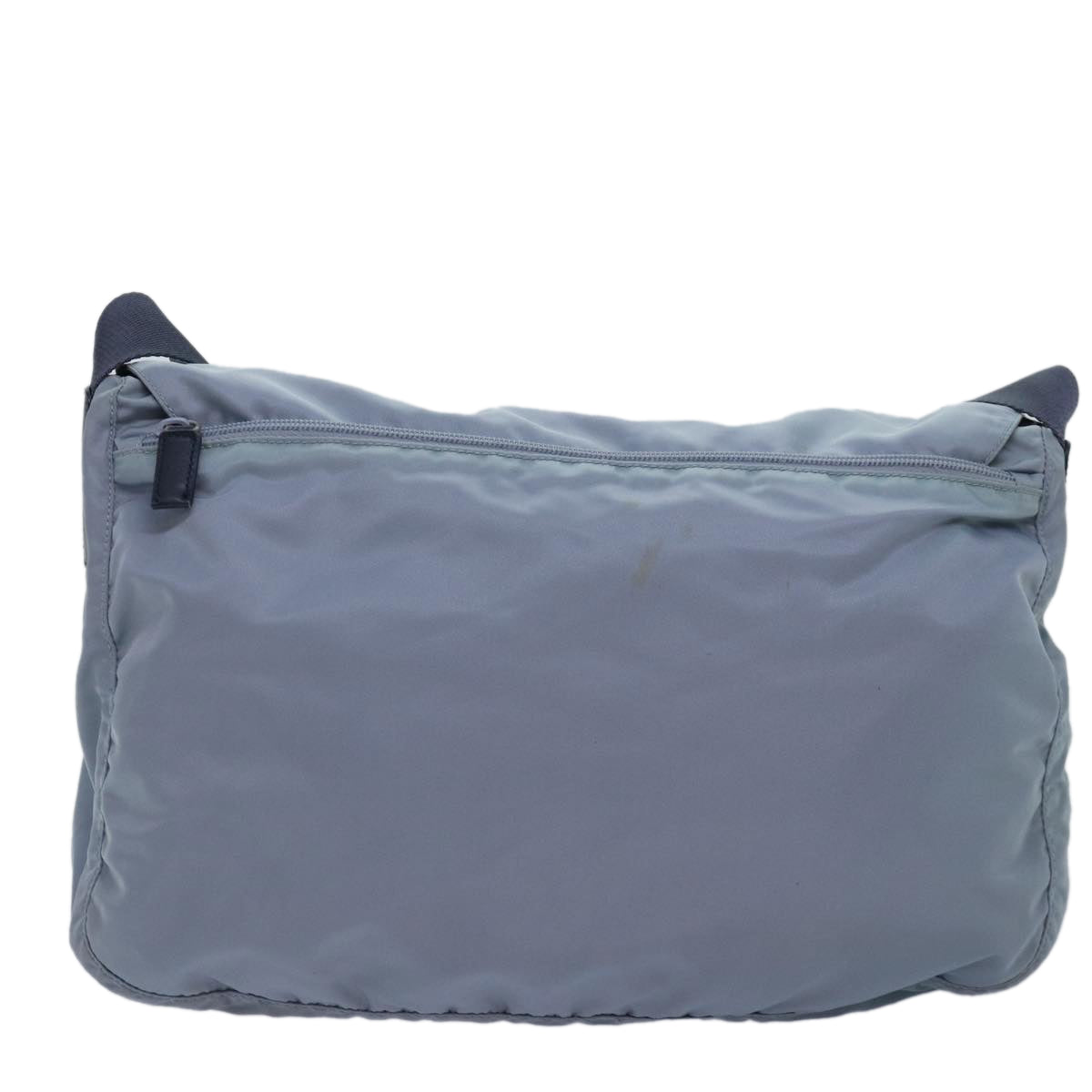 Luxury Prada Shoulder Bag Nylon Light Blue Silver  90338