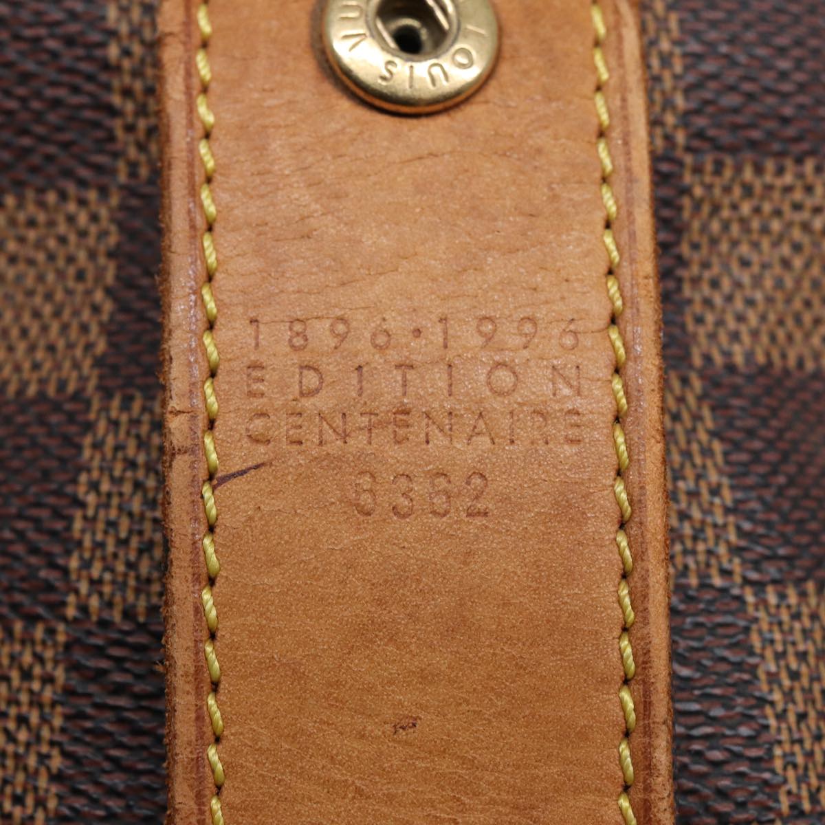 LOUIS VUITTON Damier Ebene Colombine Tote Bag 100th N99037 LV 90341