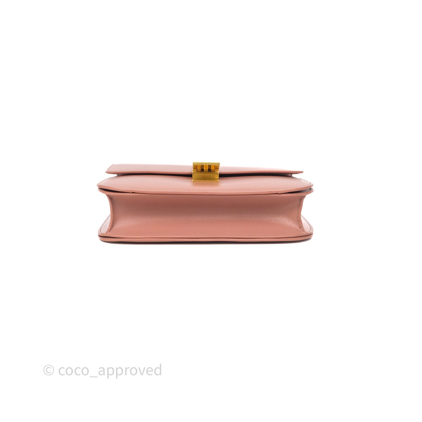Celine Rose Box Medium Calfskin Bag Gold Hardware