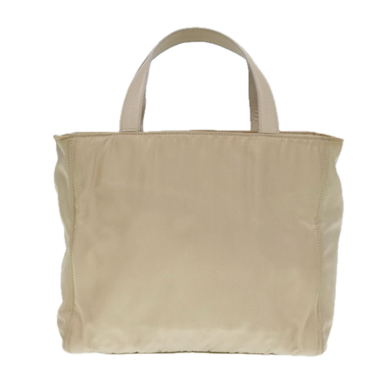Luxury Prada Hand Bag Nylon Beige Gold  90379