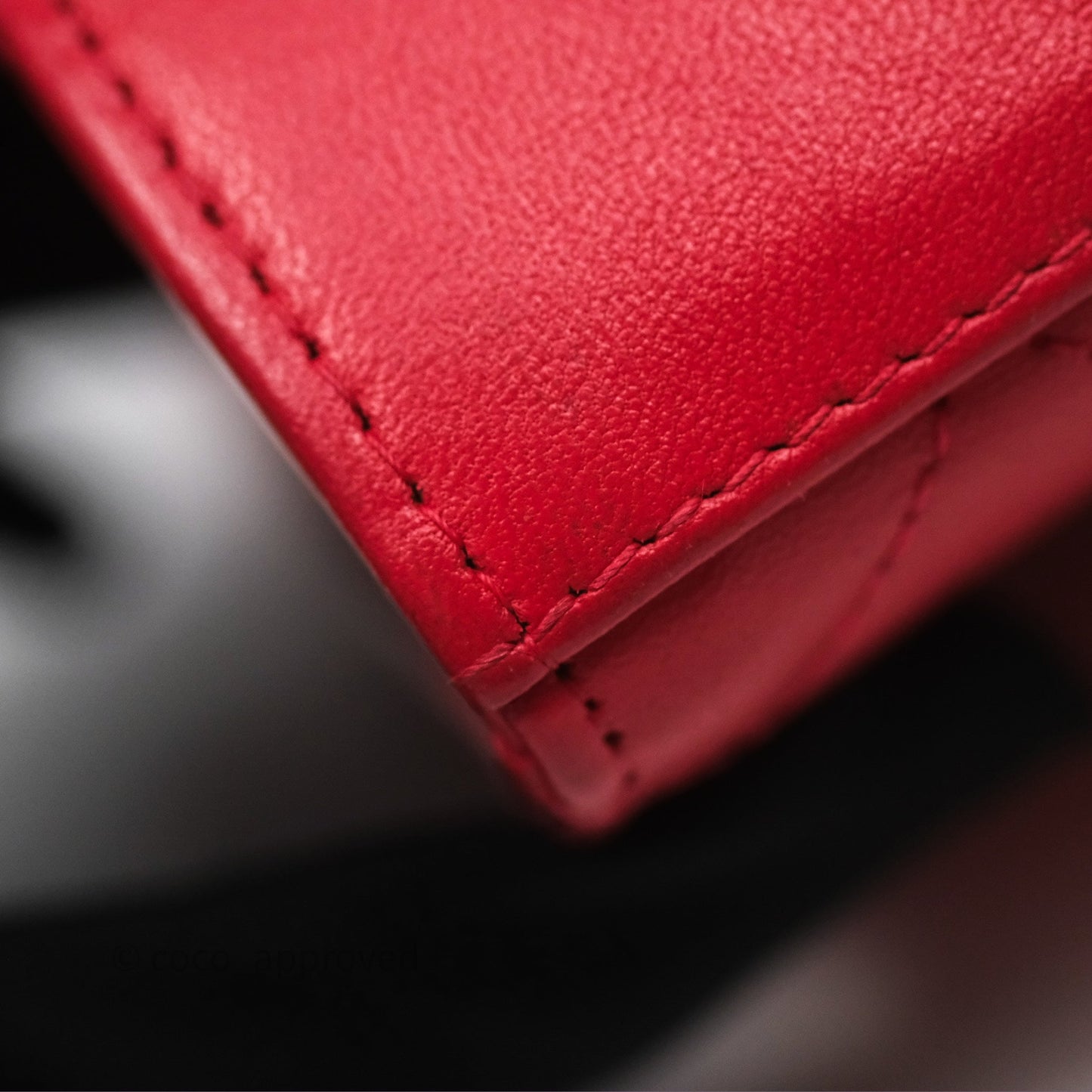 Chanel Mini Quilted Trendy CC Clutch With Chain Red Lambskin Gold Hardware