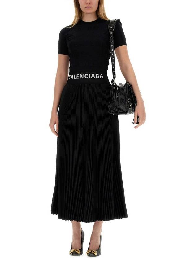 Luxury Balenciaga short skirt 5930002 790581 TQO30 1000 BLACK