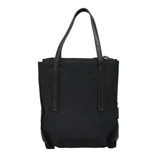 Luxury Prada Tote Bag Nylon Black Silver  90412