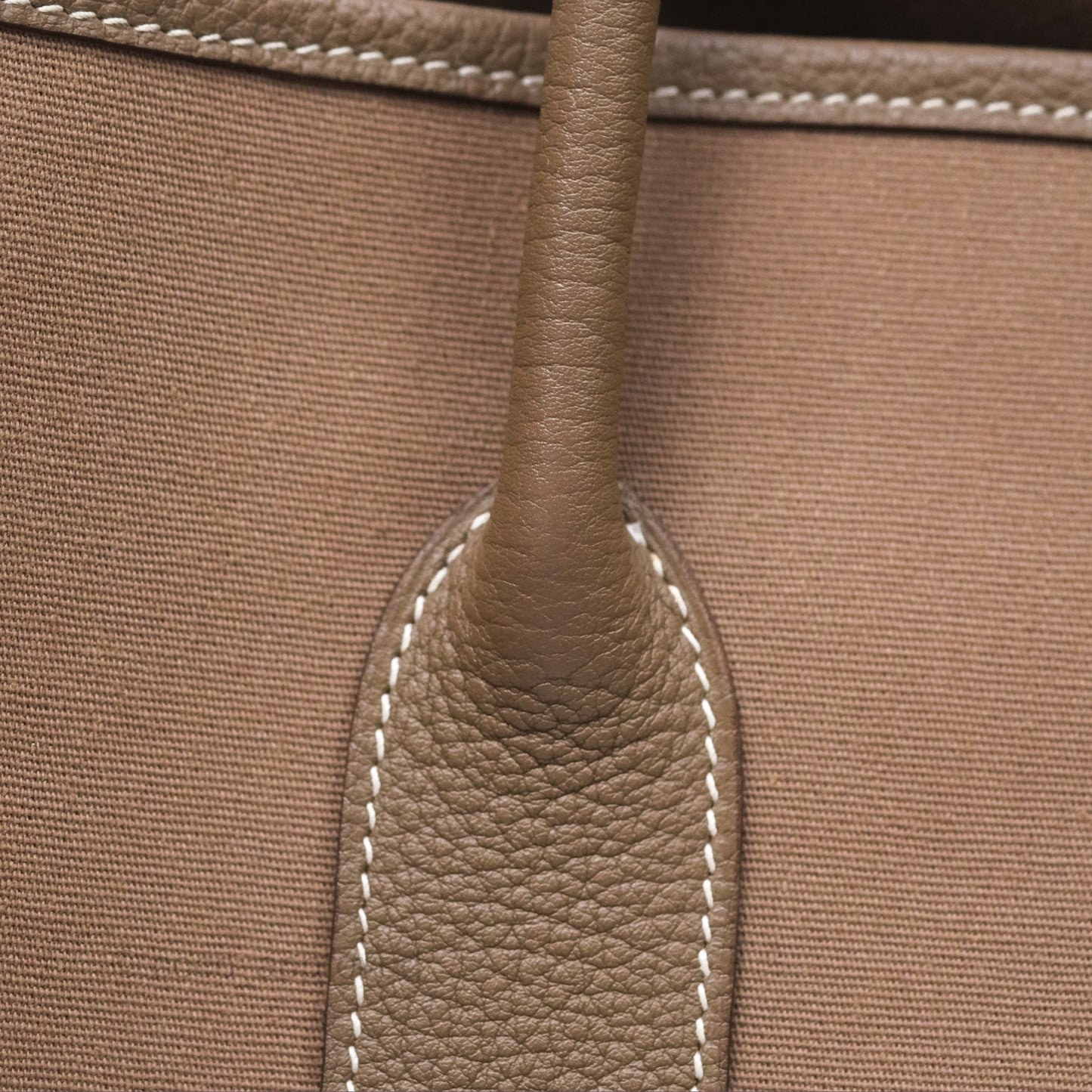 Hermès Garden Party 36 Etoupe Canvas