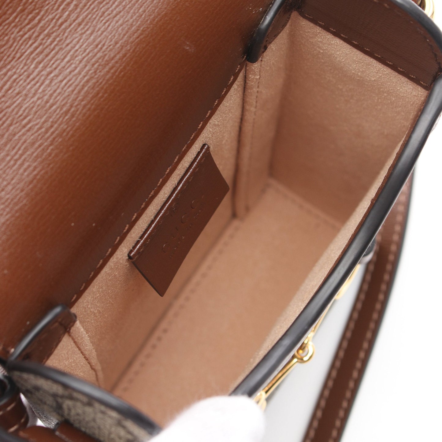 Luxury Gucci Trending 2025 Horsebit 1955 Mini bag GG Supreme Shoulder bag PVC Leather Beige Brown