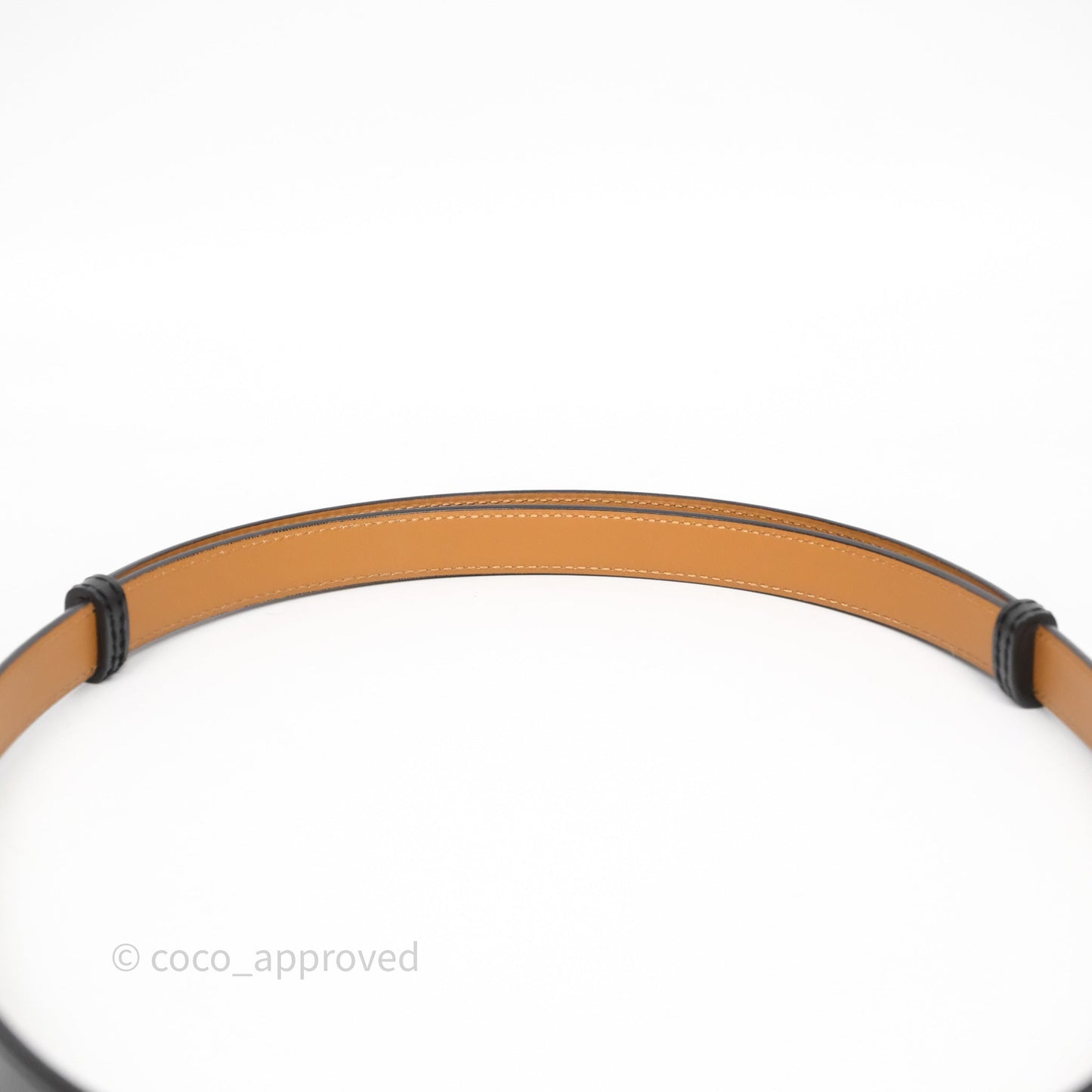 Hermès Kelly Buckle Belt Black Noir 89 Box Leather Gold Hardware