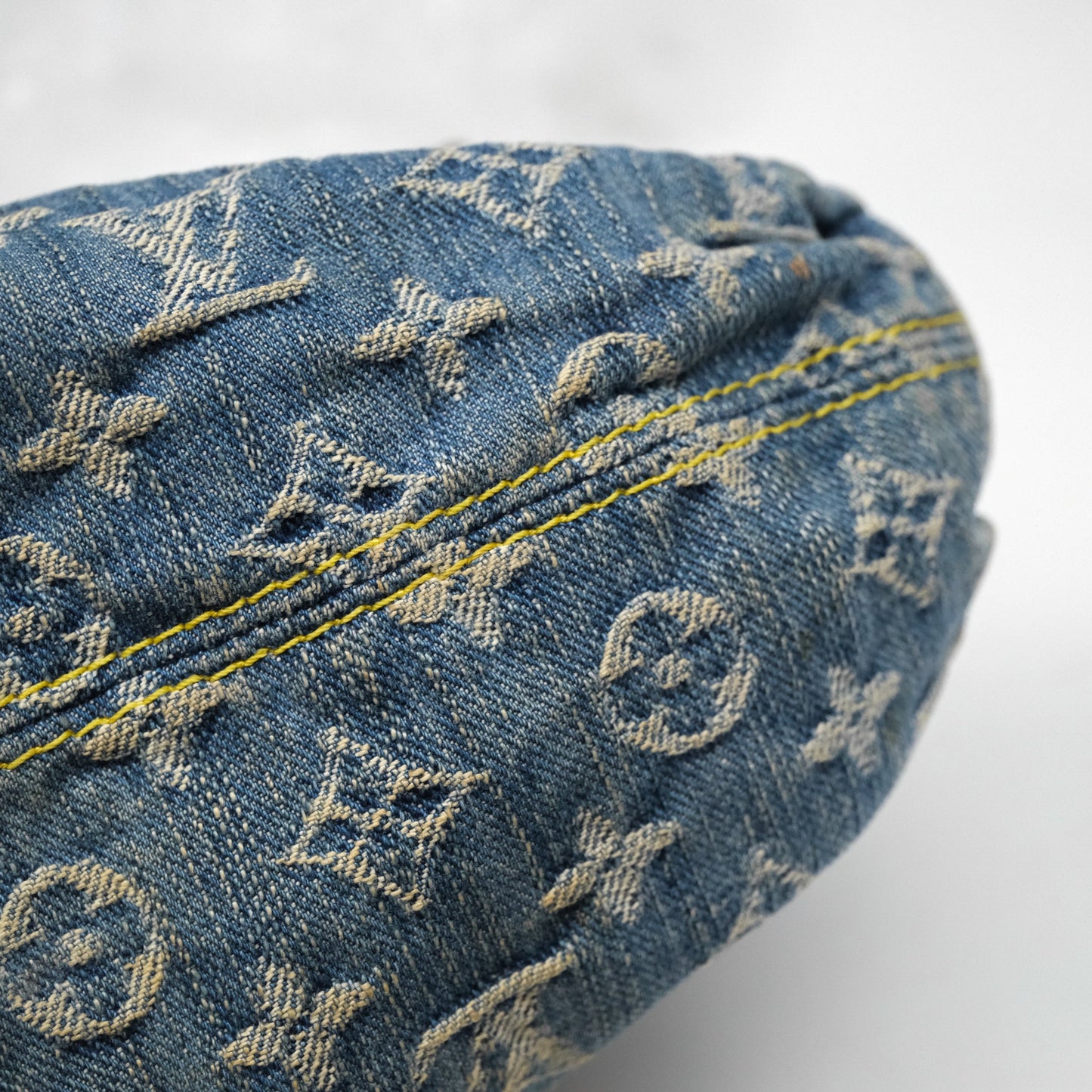 Louis Vuitton Mini Pleaty bag Denim Monogram Gold Hardware