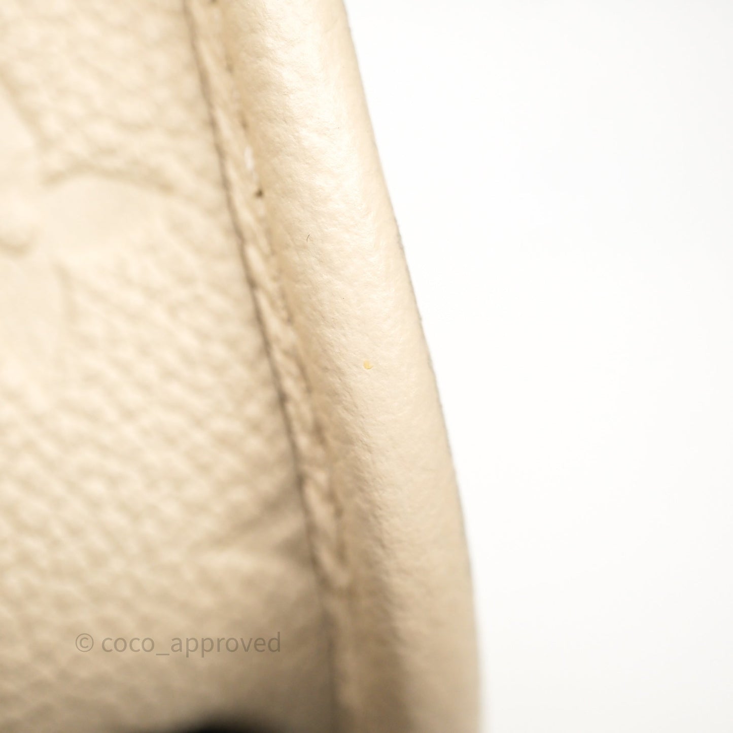 Louis Vuitton Diane Crème Beige Monogram Empreinte Leather