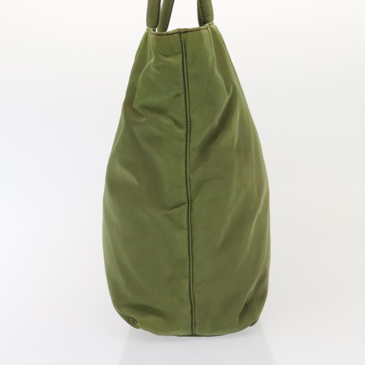 Luxury Prada Hand Bag Nylon Green Silver  90537