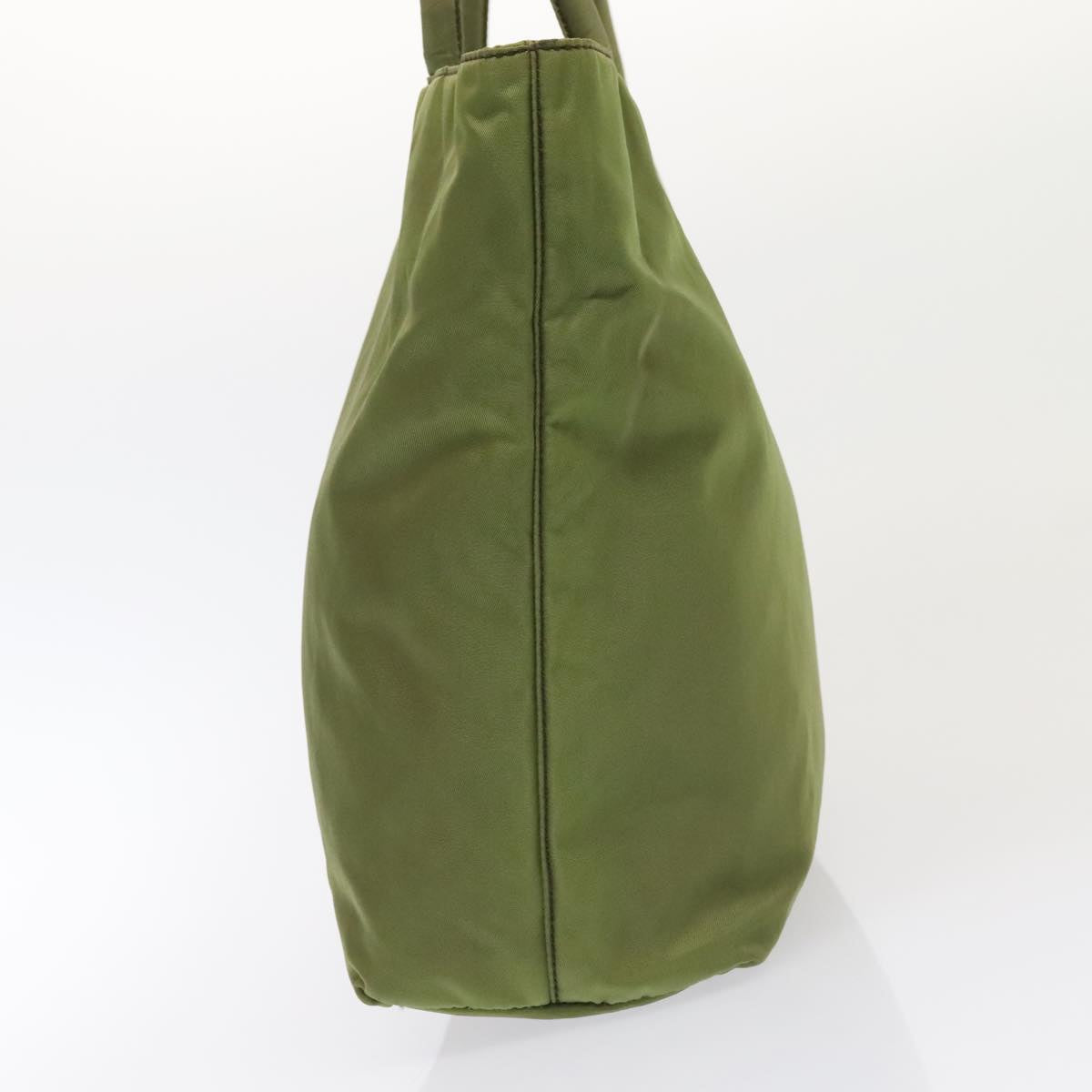 Luxury Prada Hand Bag Nylon Green Silver  90537