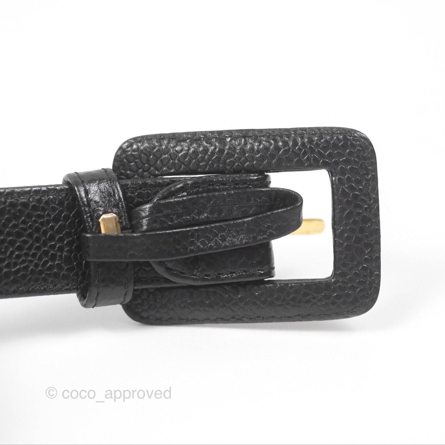 Chanel Vintage Belt Bag Black Caviar 24K Gold Hardware