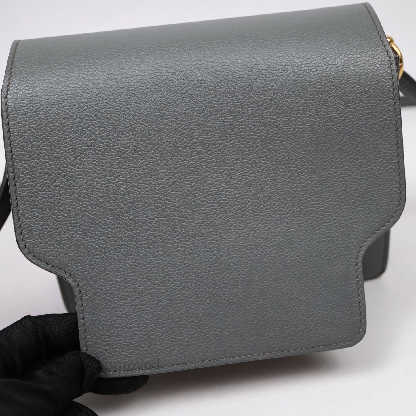 Hermès Roulis Mini 18 Vert Amancde 63 Evercolor Gold Hardware