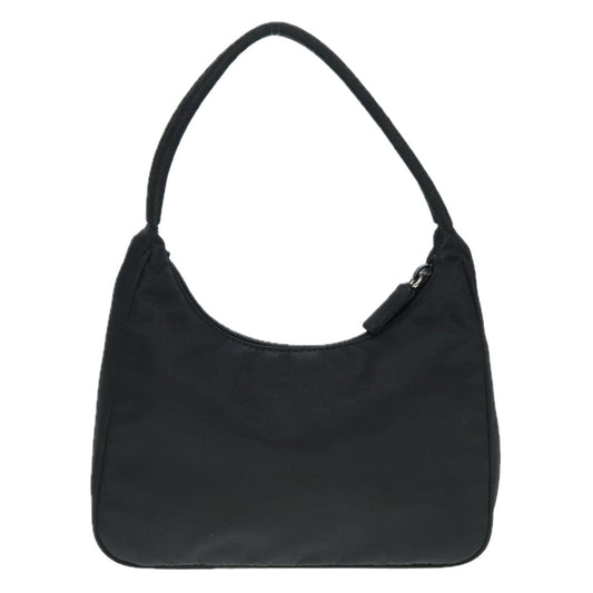 Luxury Prada Hand Bag Nylon Black Silver  90614