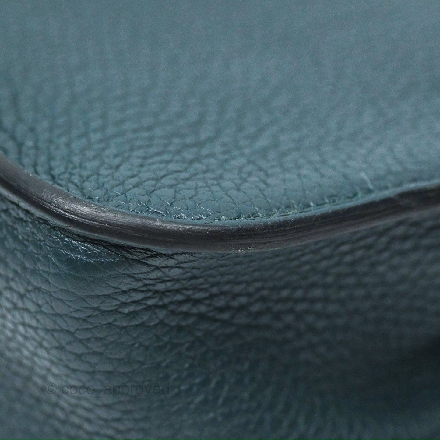 Hermès Halzan 25 Taurillon Clemence 60 Vert Cypres Gold Hardware