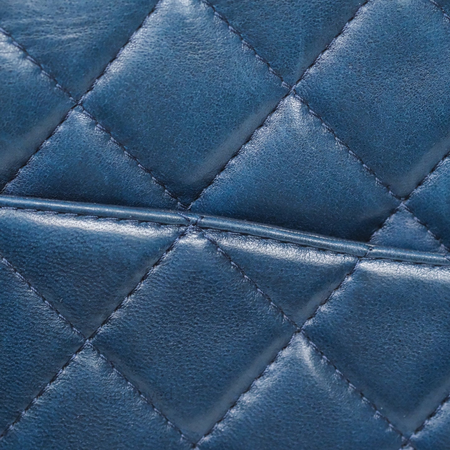 Chanel Reissue 227 Quilted Navy Lambskin Ruthenium Hardware