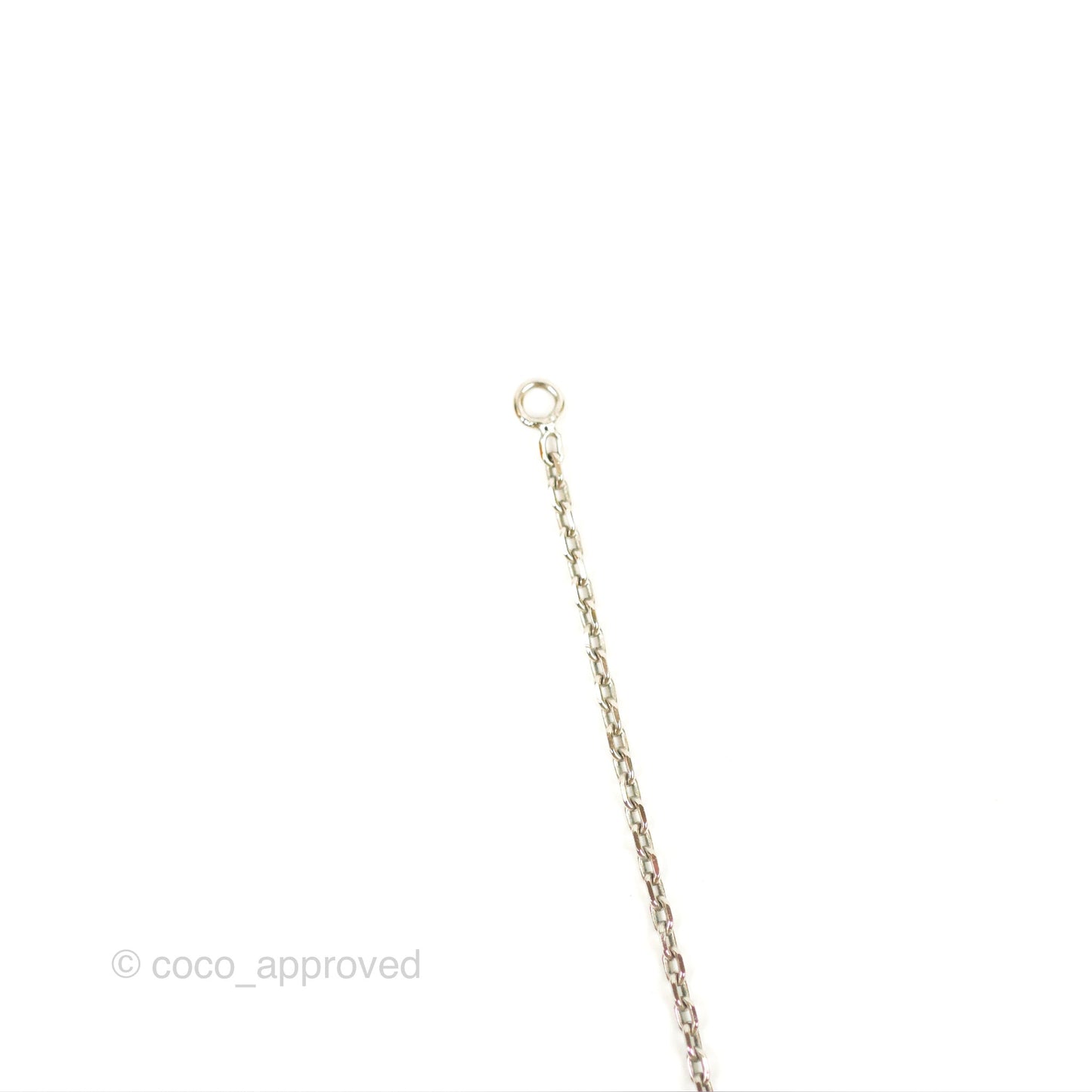 Hermès Pop H Pendant Necklace White Silver Hardware