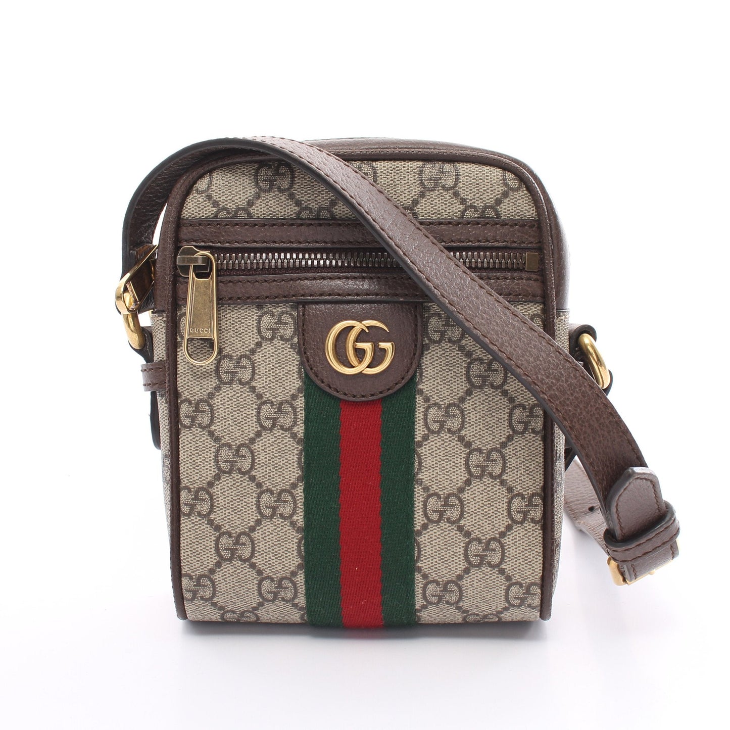 Luxury Gucci Trending 2025 Ophidia Sherry line GG Supreme Shoulder bag PVC Leather Beige Dark brown
