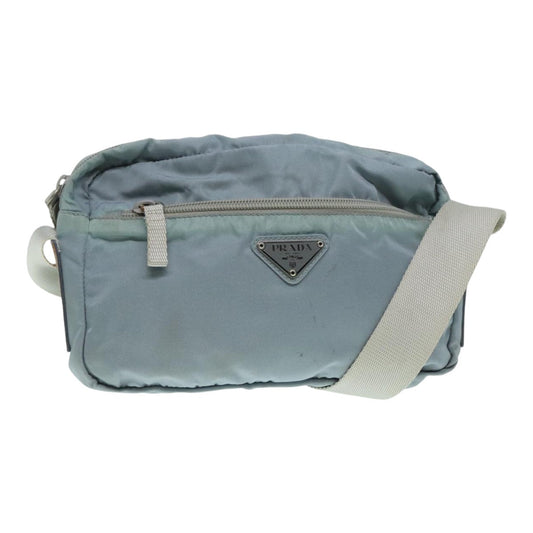 Luxury Prada Shoulder Bag Nylon Light Blue  90732