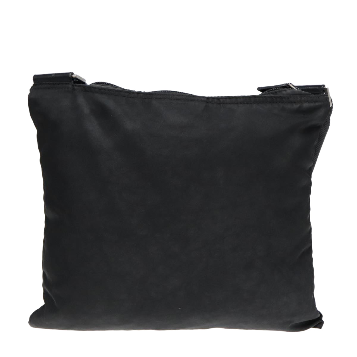 Luxury Prada Shoulder Bag Nylon Black Silver  90744