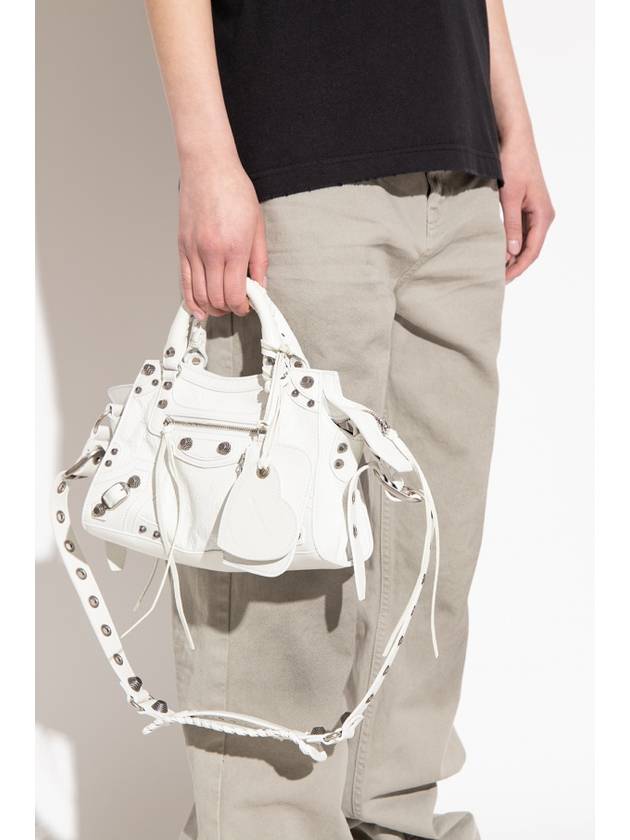 Luxury Balenciaga Neo Cagole XS Tote Bag White