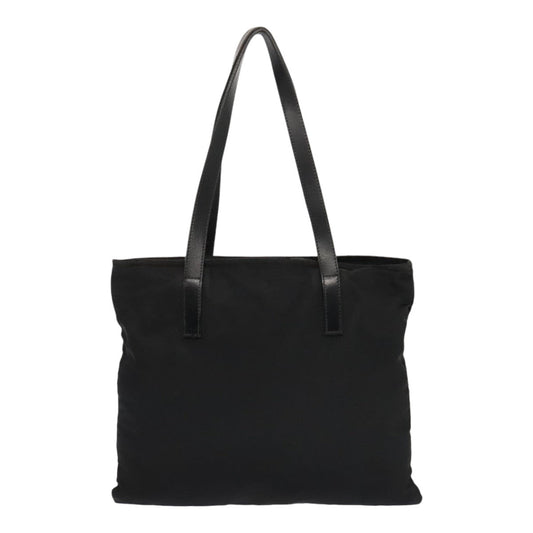 Luxury Prada Shoulder Bag Nylon Black Silver  90753