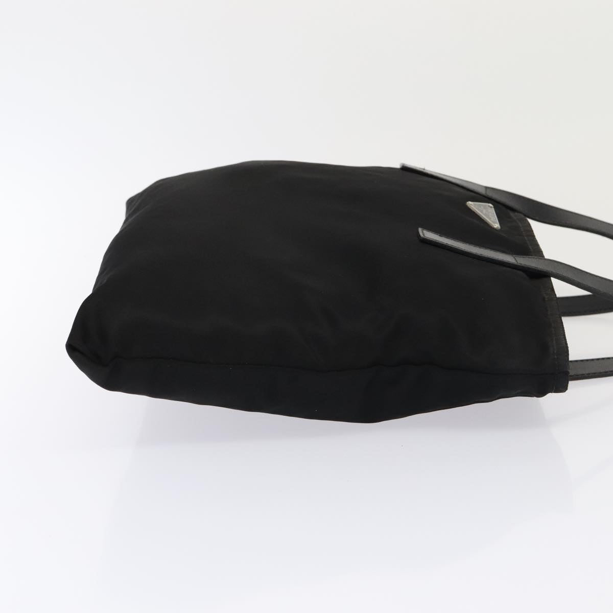 Luxury Prada Shoulder Bag Nylon Black Silver  90753