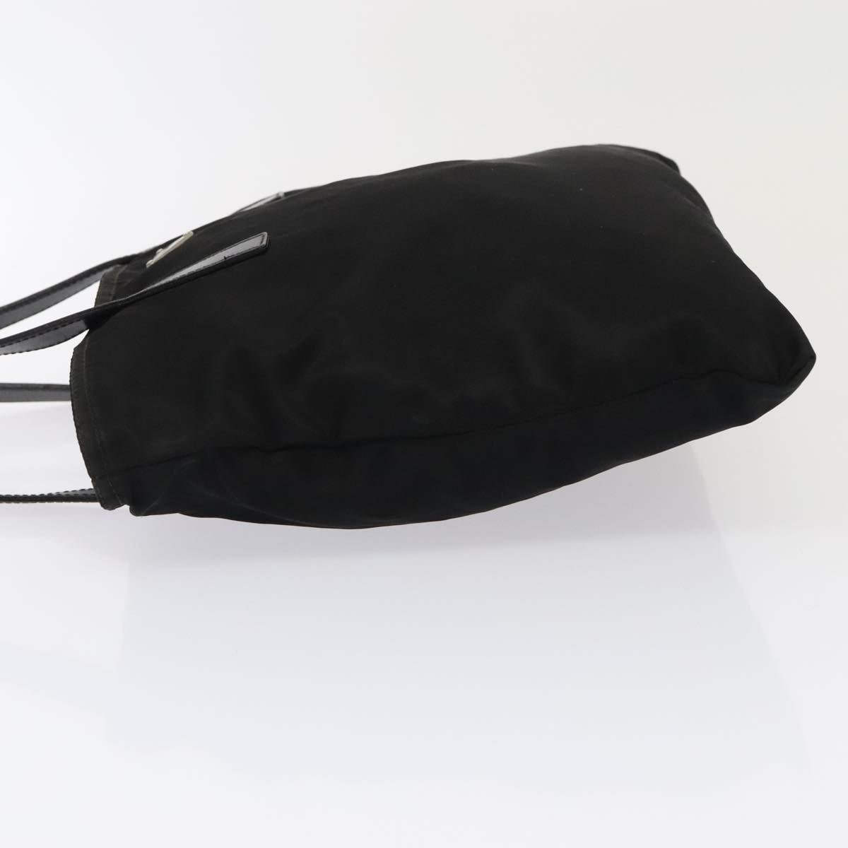 Luxury Prada Shoulder Bag Nylon Black Silver  90753