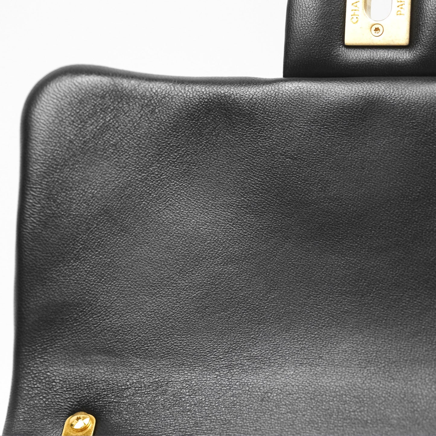 Chanel Small Funky Town Black Lambskin Aged Gold Hardware