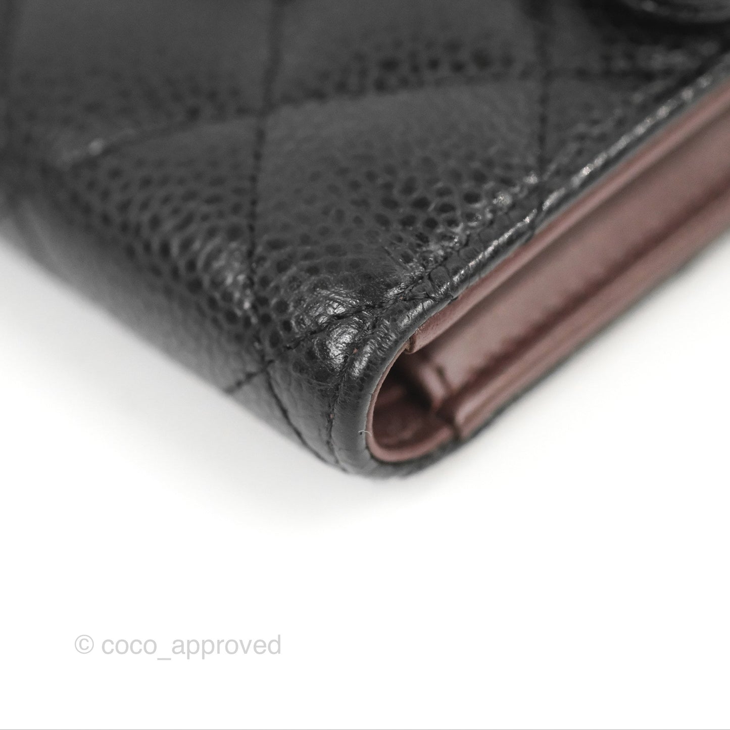 Chanel Classic Short Flap Wallet Black Caviar Gold Hardware