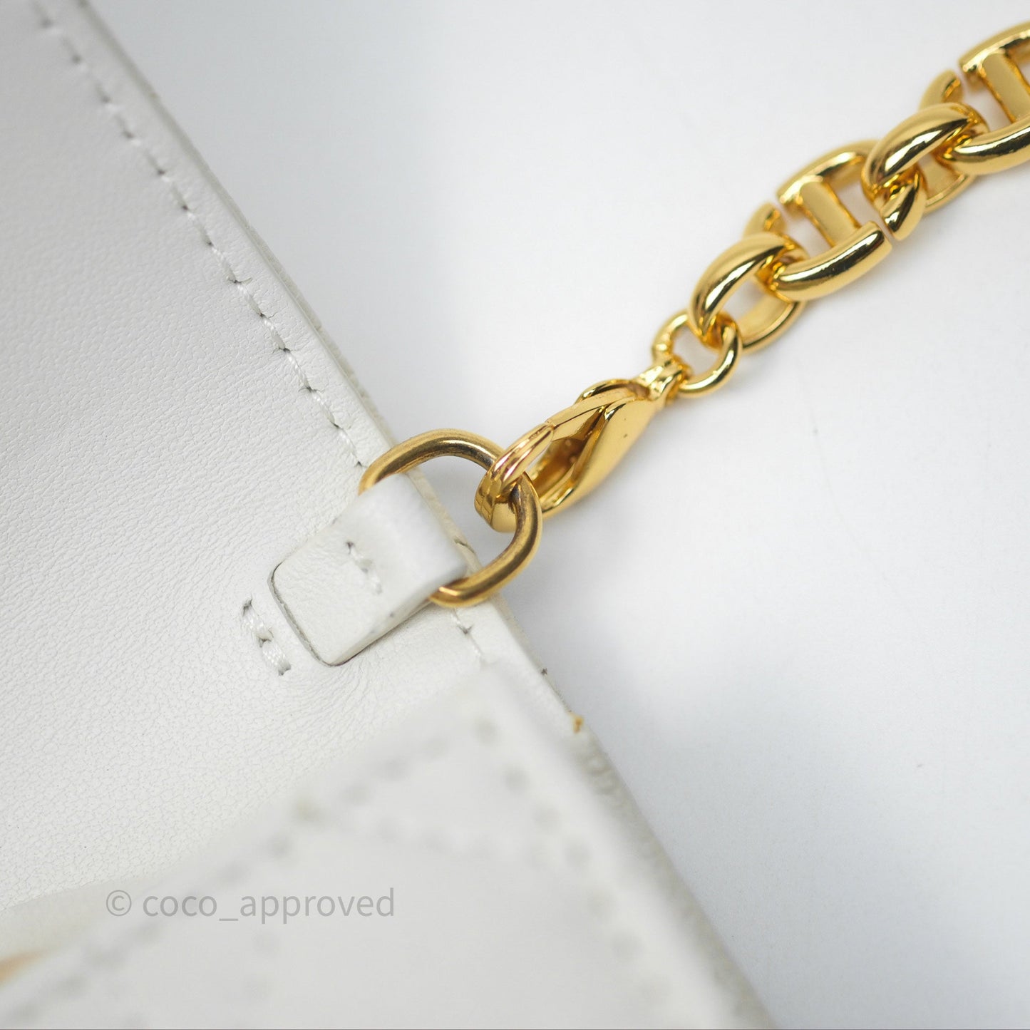Dior Caro Pouch with Chain Latte Supple Cannage Calfskin