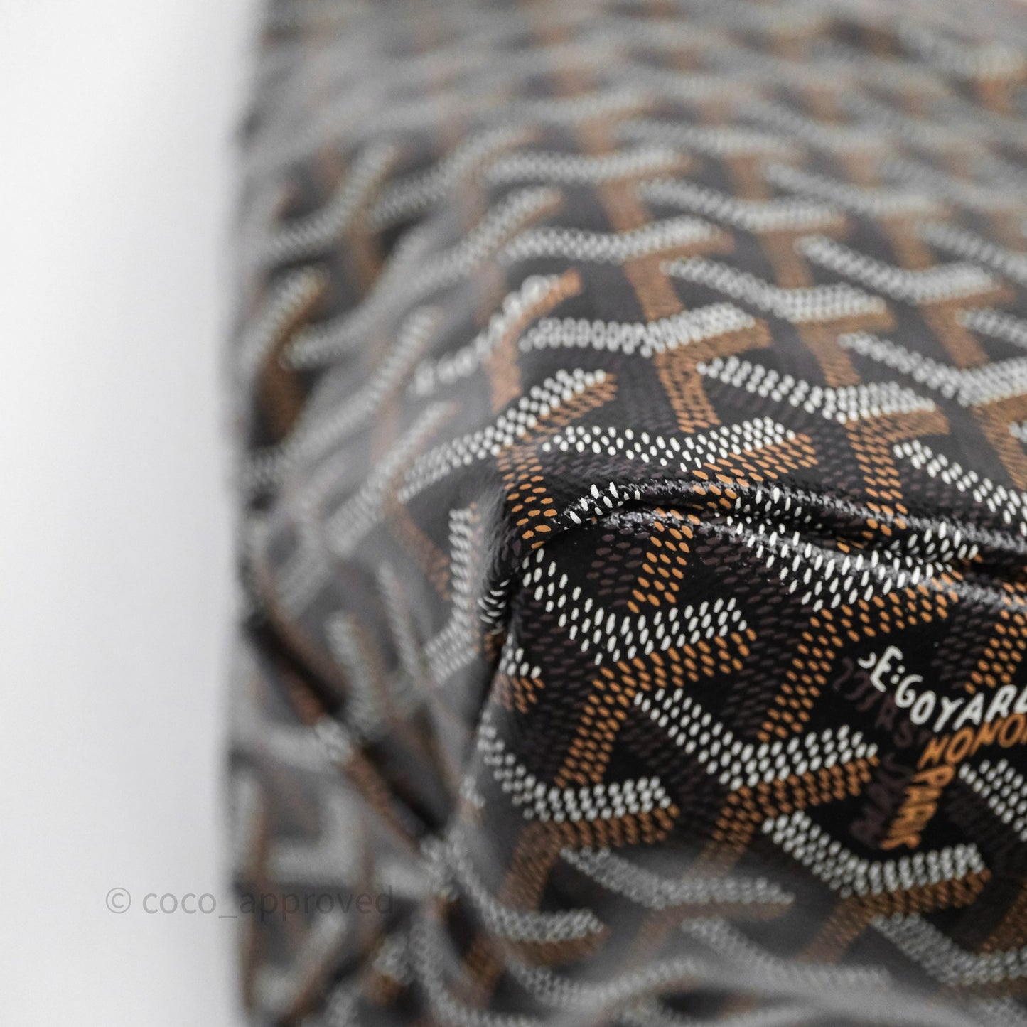 Goyard Bohème Hobo Bag Black/Tan Goyardine Canvas