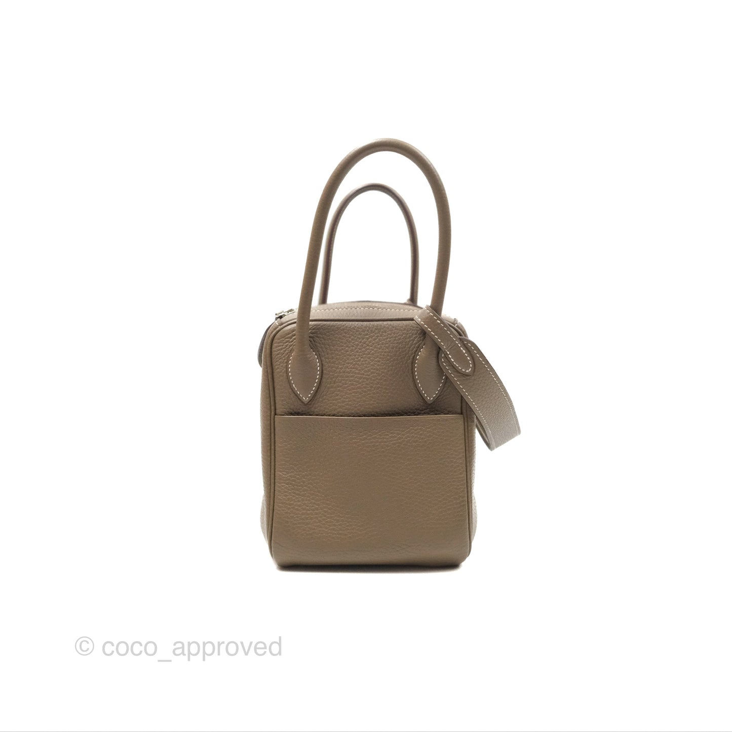 Hermès Lindy 26 Etoupe Clemence Palladium Hardware