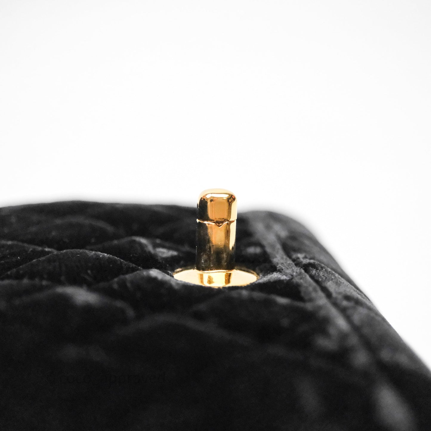 Chanel Vintage Mini Flap Bag Black Velvet Gold Hardware