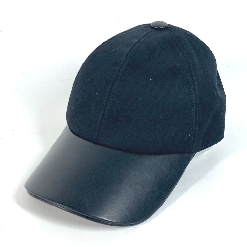 LOUIS VUITTON cap M7088L Cotton, Leather black Monogram Cap/LV First L