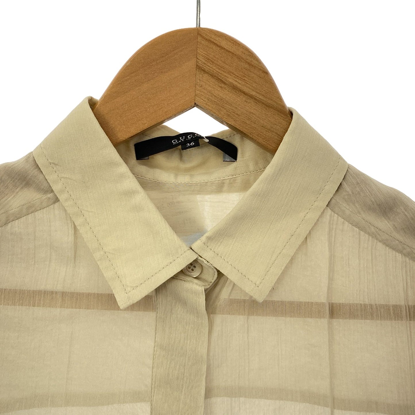 Luxury Gucci Trending 2025 Shirt Shirt Cotton Beige