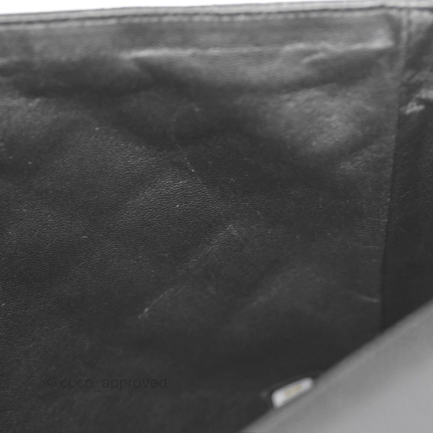 Chanel Maxi Single Flap Quilted Black Caviar Silver Hardware