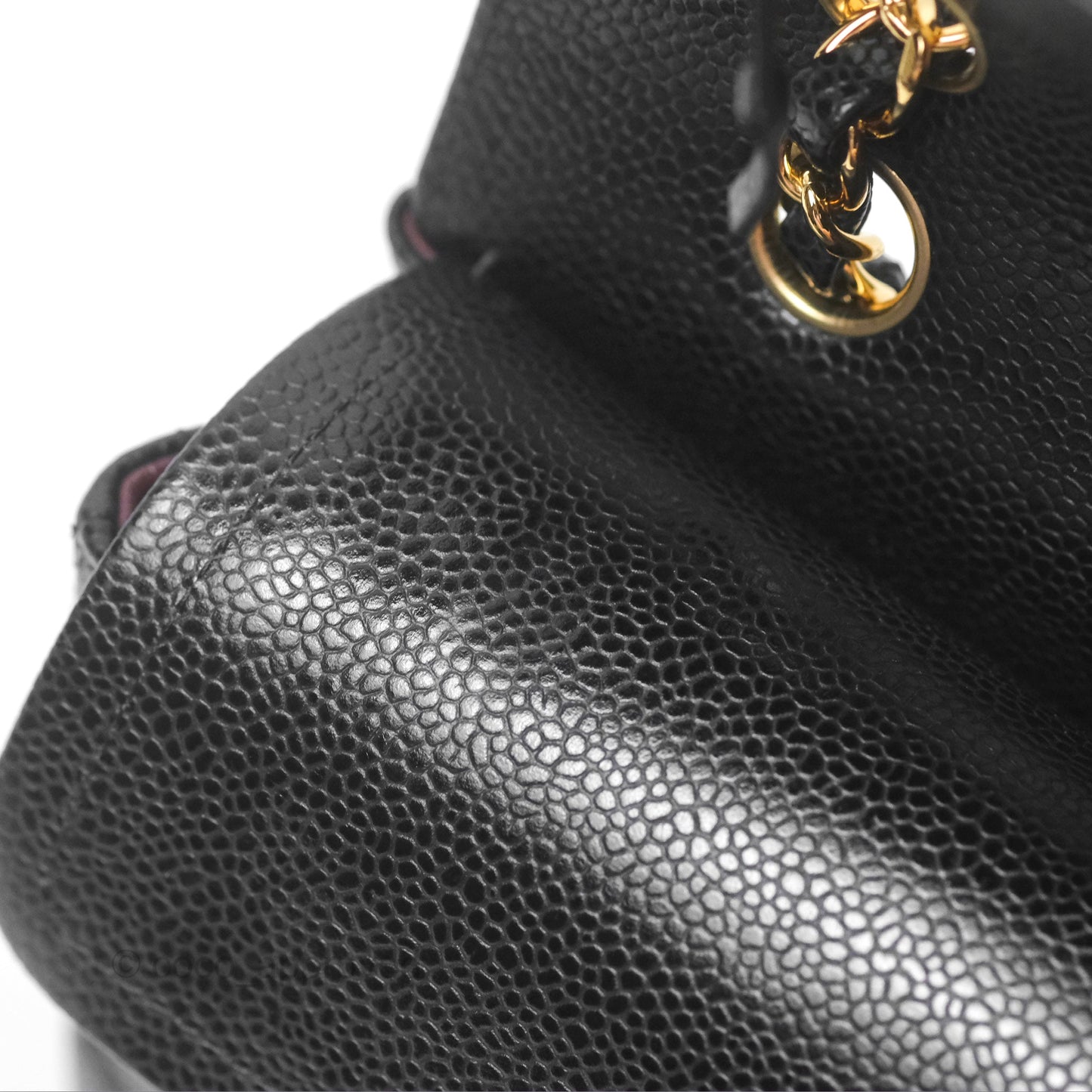 Chanel Small Classic Flap Quilted Black Caviar Gold Hardware