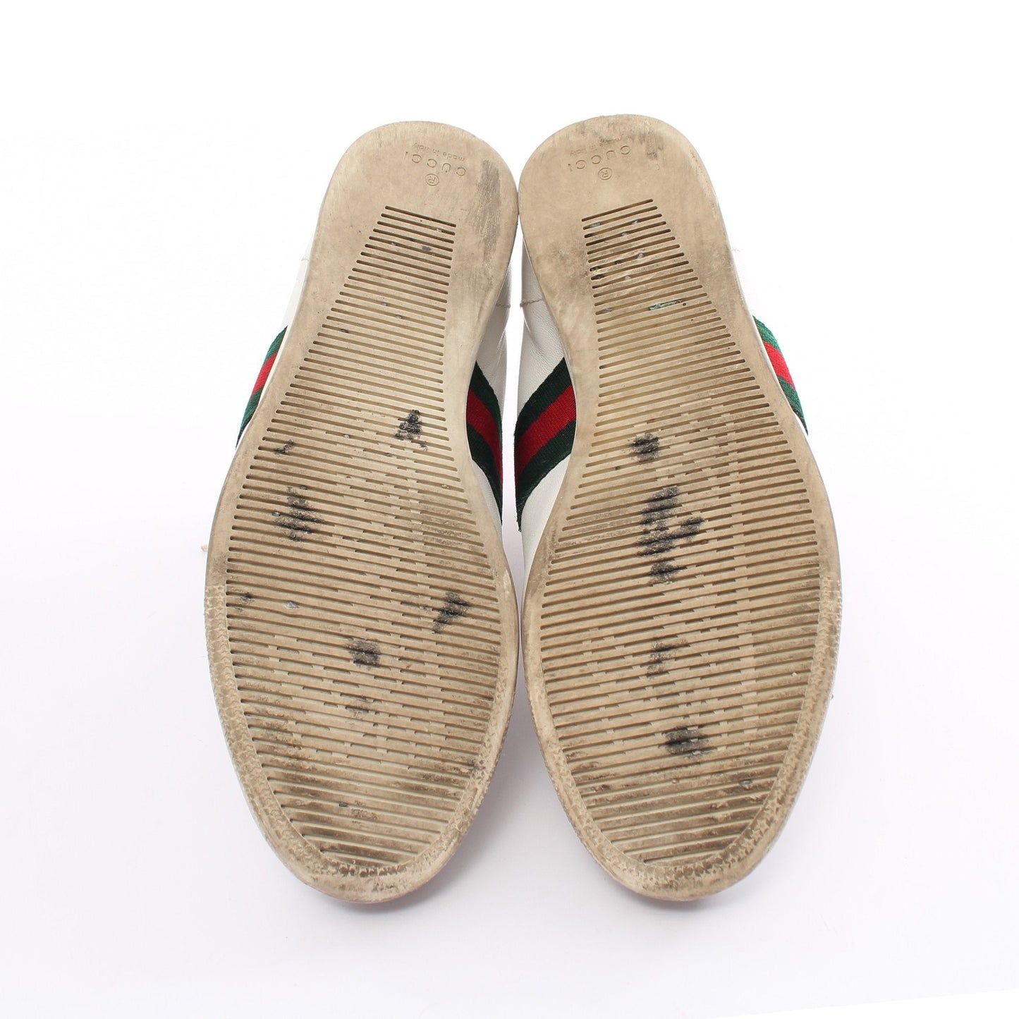 Luxury Gucci Trending 2025 Sherry line High cut sneakers Leather Off white Multicolor