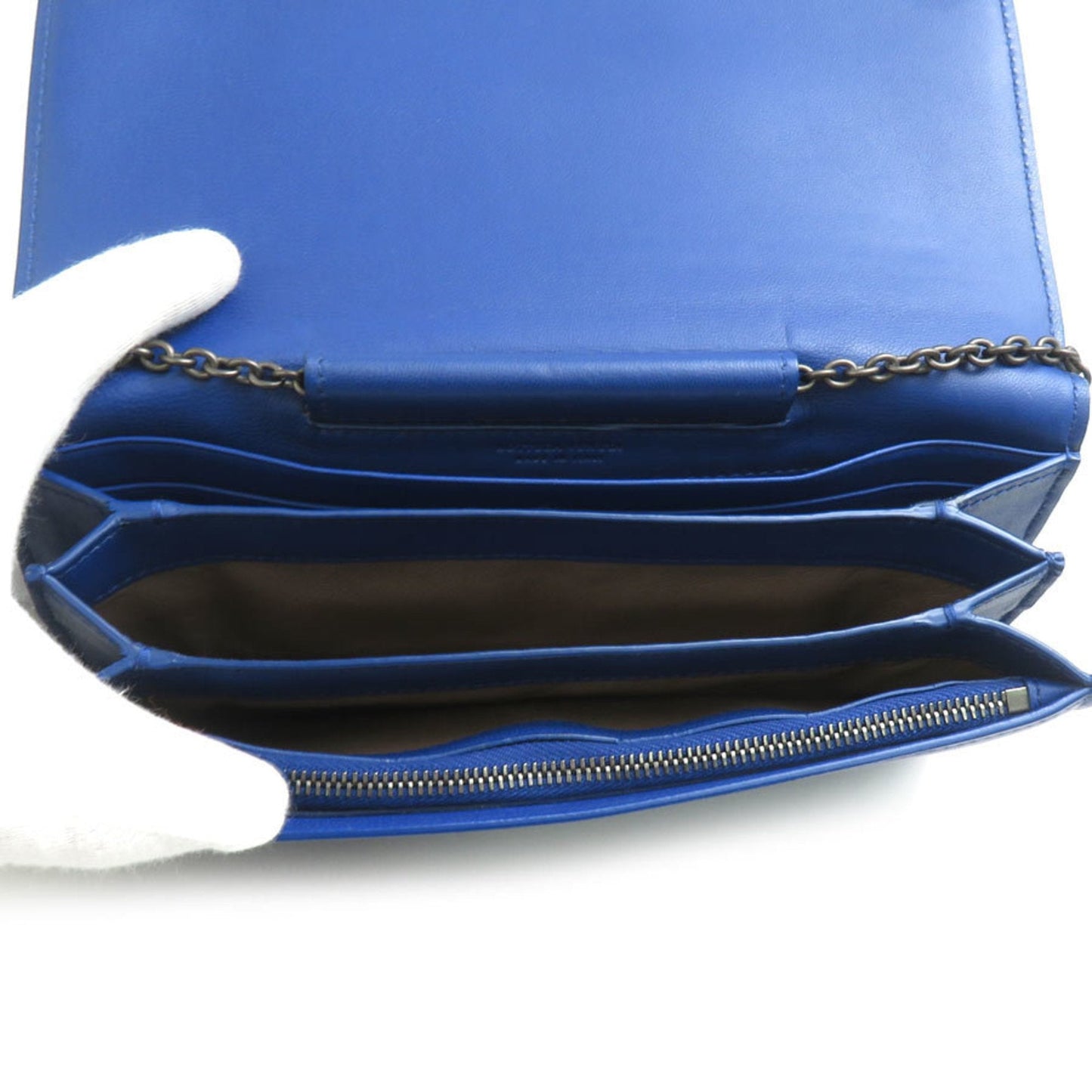 Luxury Bottega Veneta Intrecciato  Leather Chain/Shoulder Wallet ()